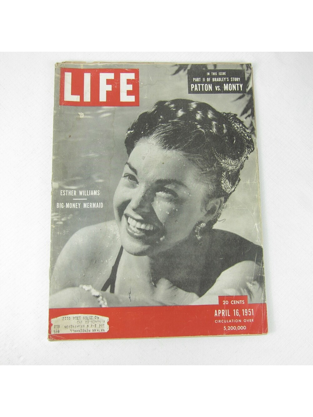 LIFE Magazine April 16, 1951 - Ester Williams, Patton vs Monty, William Ayres OH